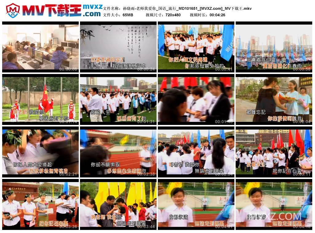 孙晓雨-老师我爱你_国语_流行_MD101651